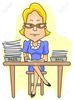 Teacher Grading Papers Clipart Image