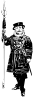 Yeoman Of The Guard Bw Clip Art