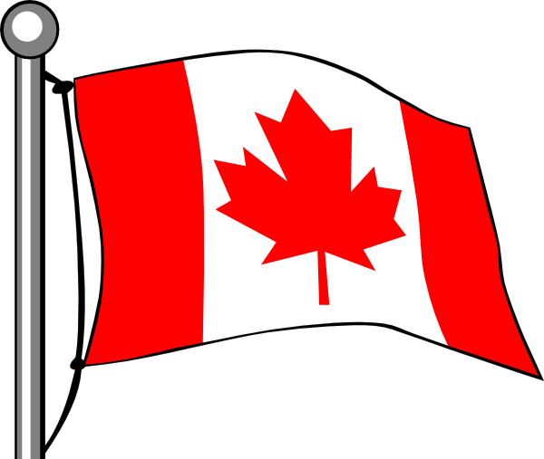 clipart canadian flag waving - photo #26