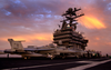 F/a-18f Super Hornets Are Prepared For Night Flight Operations Image