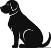 Black Lab Clipart Image