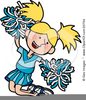 Cheerleader And Football Player Clipart Image