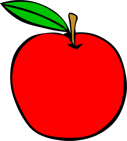 clipart red apple - photo #17