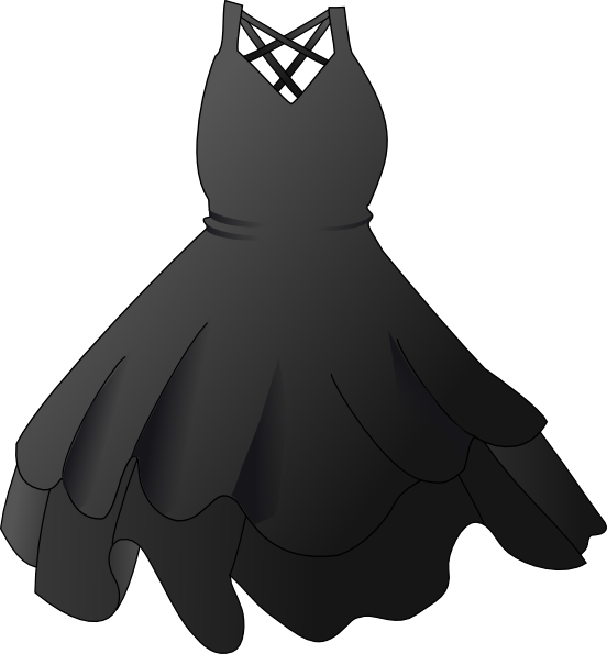 Black Dress clip art