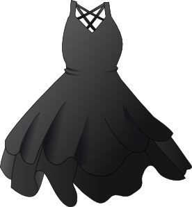 Designer Prom Dress on Black Dress Clip Art   Vector Clip Art Online  Royalty Free   Public