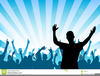 Clipart Cheering Crowd Image