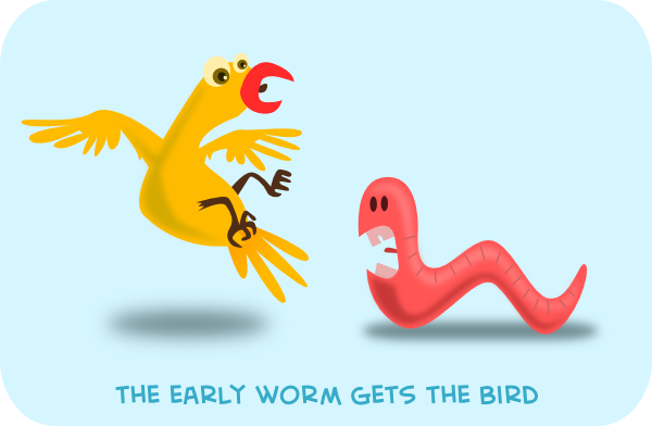 early bird free clipart - photo #10