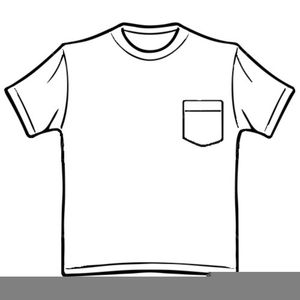 Black T-shirt Template Clip Art at  - vector clip art online,  royalty free & public domain