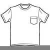 Clipart T Shirt Black White Image