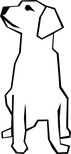 clipart dog outline - photo #36