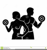 Female Bodybuilding Clipart Image