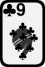 Nine Of Clubs Clip Art