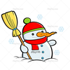 Christmas Snowman Clipart Image