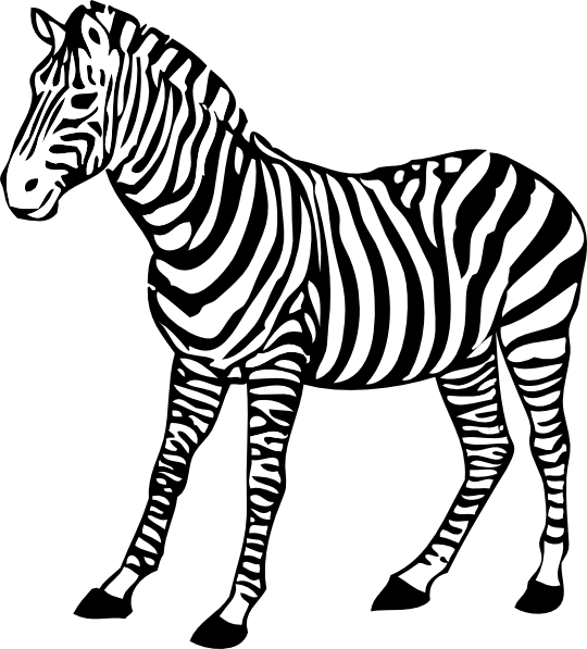 zebra face clip art - photo #7