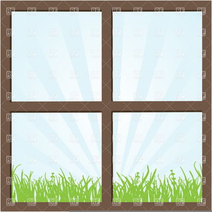 Square Window Clipart Image