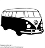 Free Vw Campervan Clipart Image