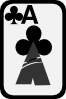 Ace Of Clubs Clip Art