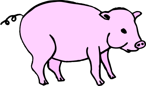 free clip art pink pig - photo #18