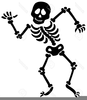 Free Dancing Skeleton Clipart Image