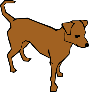 Dog 06 Drawn With Straight Lines Clip Art