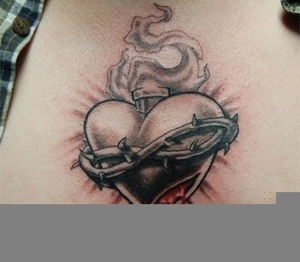 Sacred Heart Tattoo Image