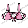 Cartoon Bra Clipart Image