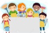 Children Cleaning Up Toys Clipart Image