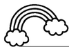 Rainbow Clipart Free Black And White Image