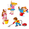 Pick Up Dirty Clothes Clipart Image