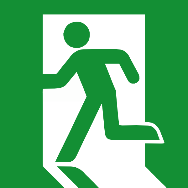 exit sign clip art - photo #20