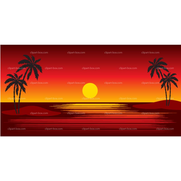 Free Hawaiian Sunset Clipart Free Images at vector clip