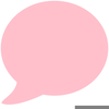 Pink Speech Bubble Image