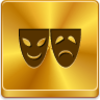 Free Gold Button Theater Symbol Image