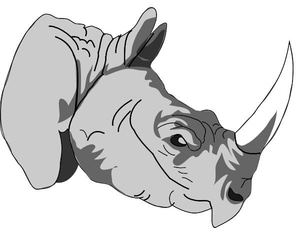 cartoon rhino clip art - photo #12