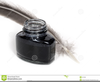 Quill And Inkwell Clipart Image