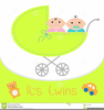 Carriage Twins Clipart Image