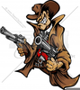 Pistols Shooting Animated Clipart Image