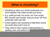 Chunking Method Reading Image