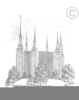 Washington Lds Temple Clipart Image