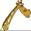 Giraffe Animated Clipart Image