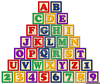 Wooden Alphabet Block Clipart Image
