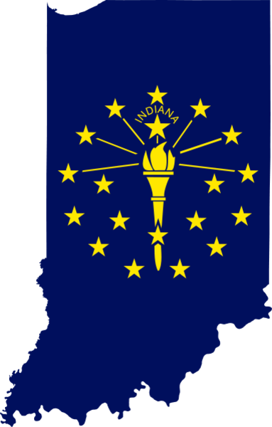 Px Flag Map Of Indiana | Free Images at Clker.com - vector clip art