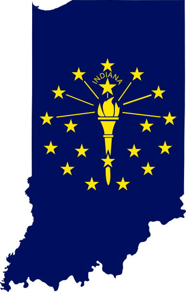 clipart map of indiana - photo #2