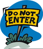 Do Not Enter Clipart Image