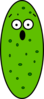 Scared Green Final Clip Art