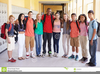 Students Standing In Line Clipart Image