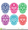 Dia De Los Muertos Skull Clipart Image