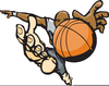 Animated Basketball Players Clipart Image