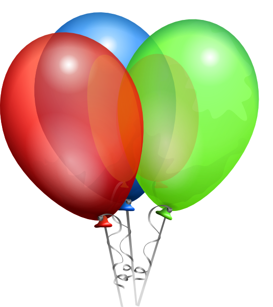 birthday party balloons clip art. Party Helium Balloons clip art