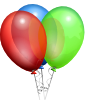 Party Helium Balloons Clip Art